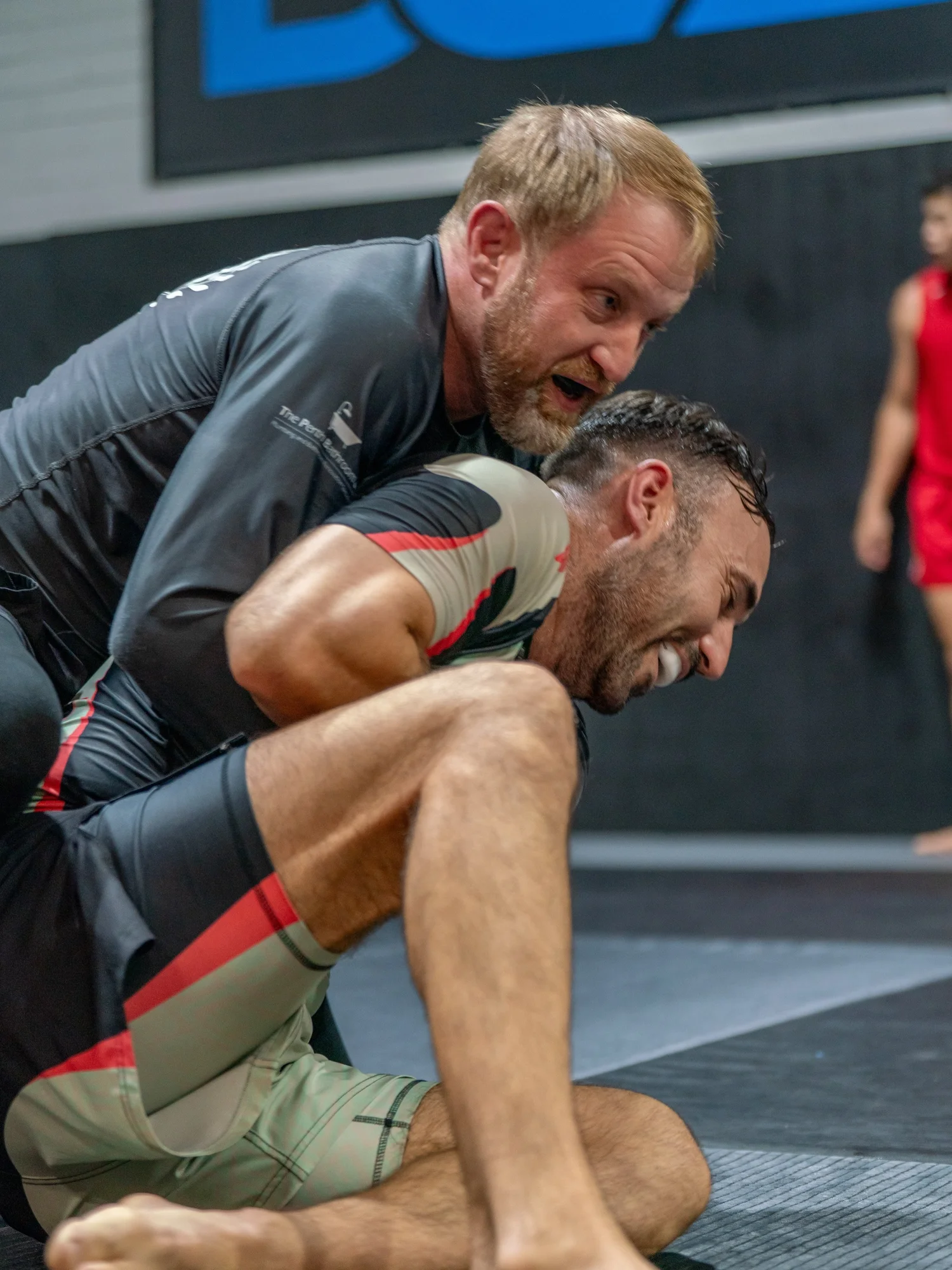A grappling round on the mats at DCA