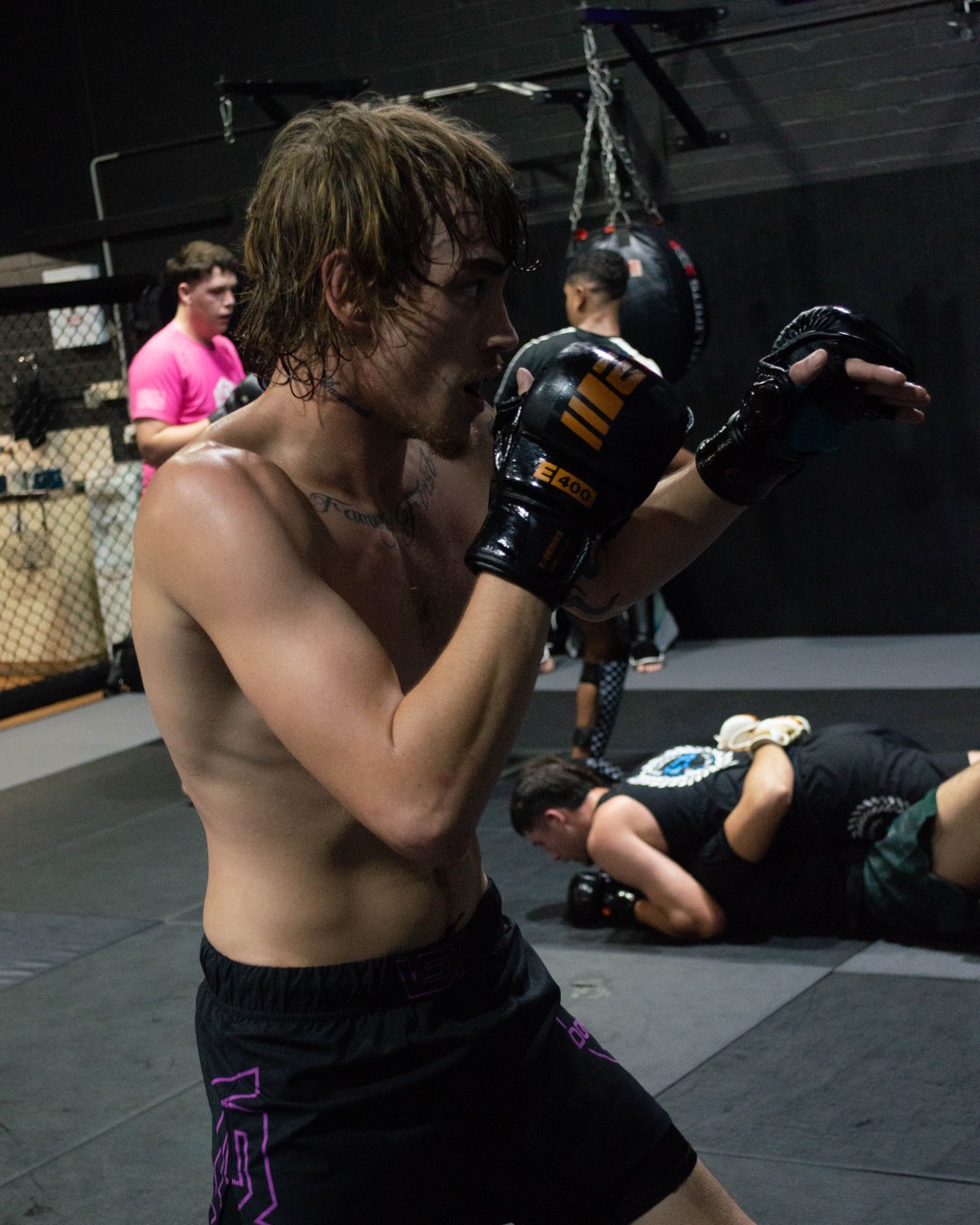 Grappling control positions during a BJJ round